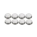 Stainless Steel Jar Lids - Set of 8