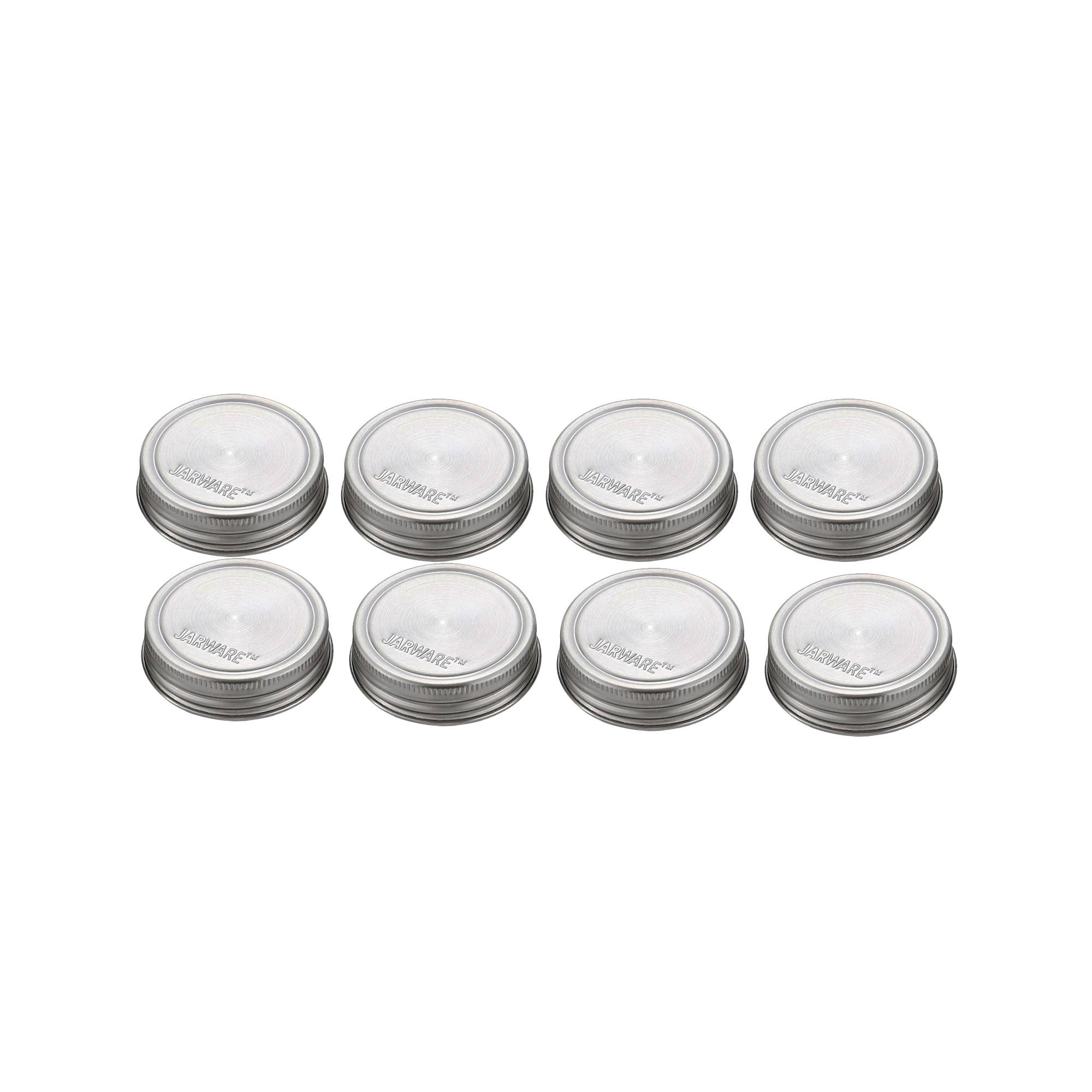 Stainless Steel Jar Lids - Set of 8