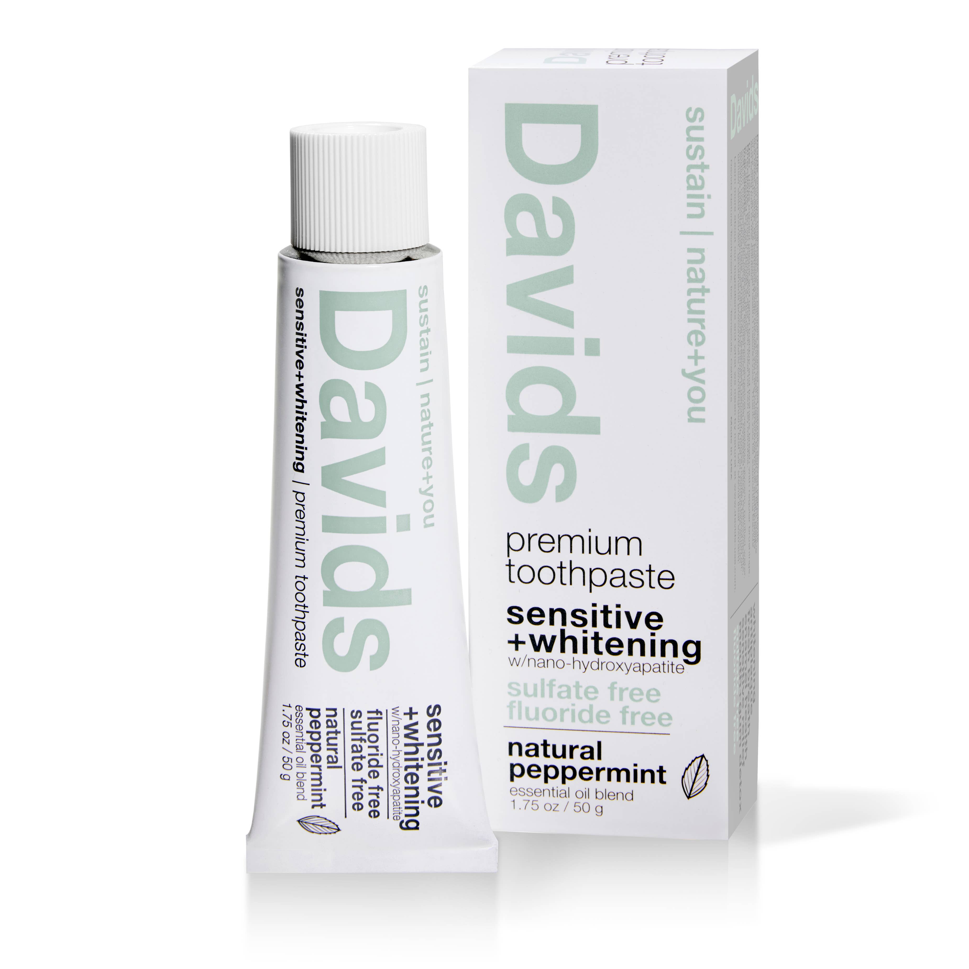 Davids Sensitive + Whitening Toothpaste - Travel Size