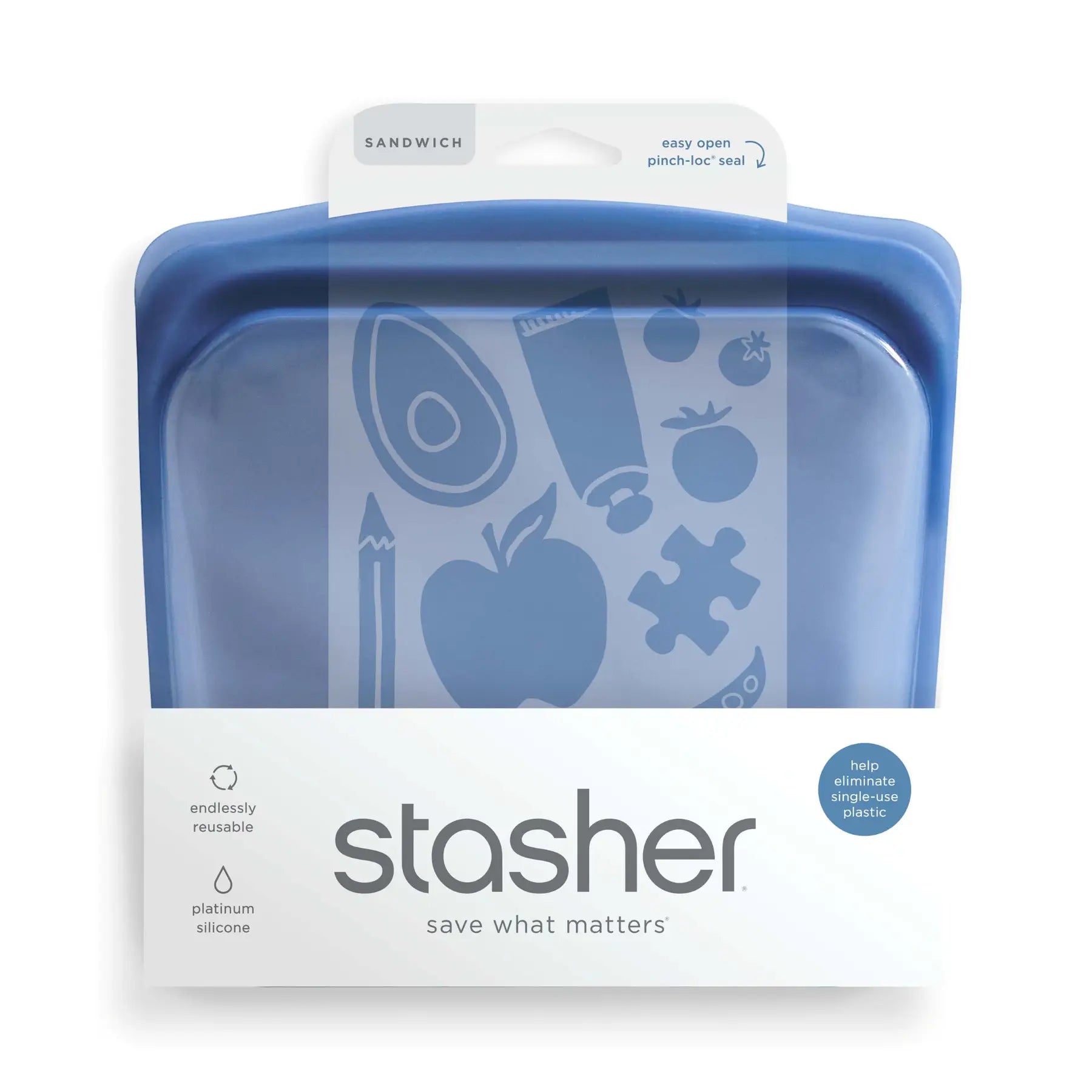 Reusable Silicone Sandwich Bag