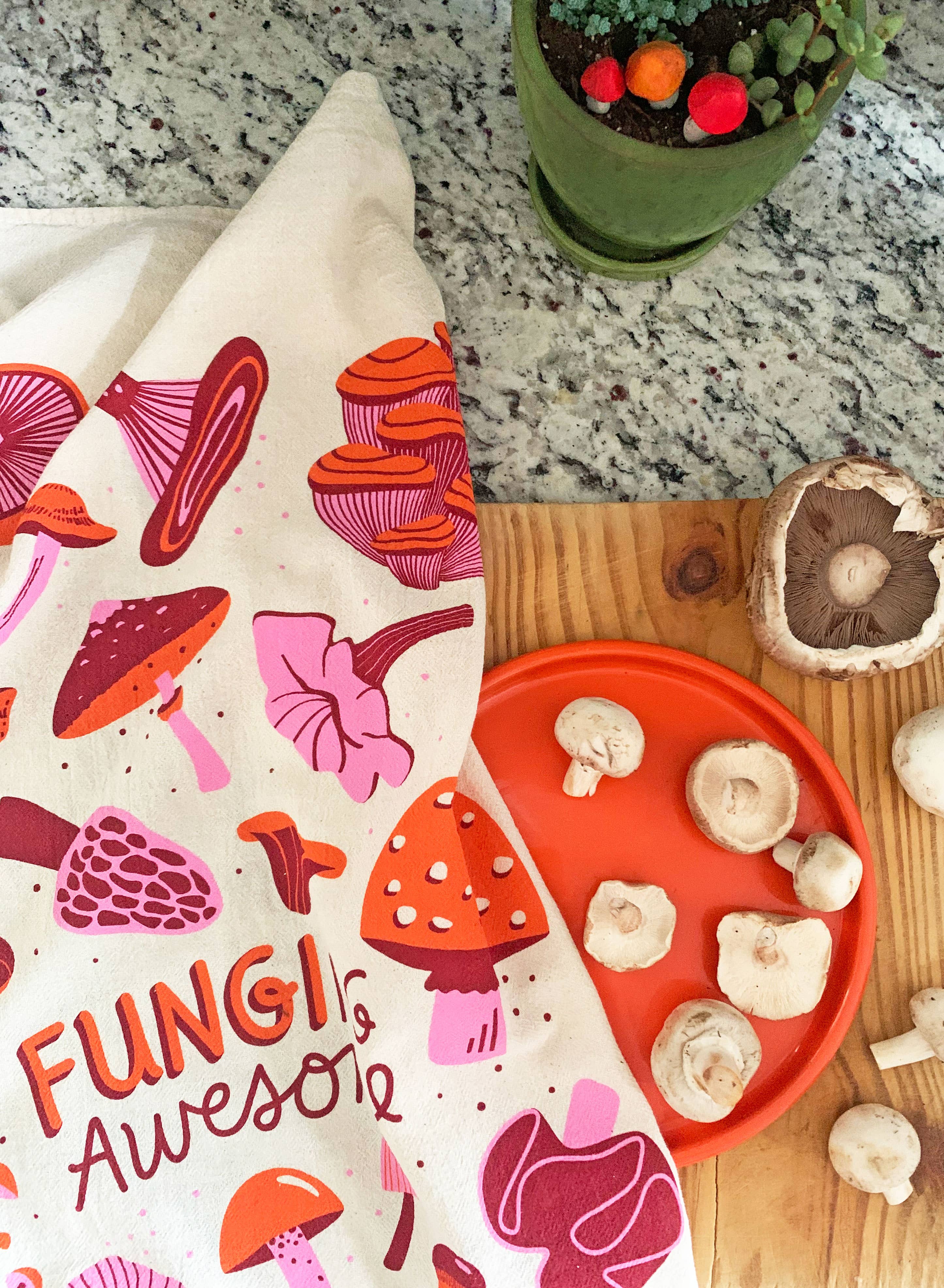 Tea Towel + Swedish Dish Cloth Set