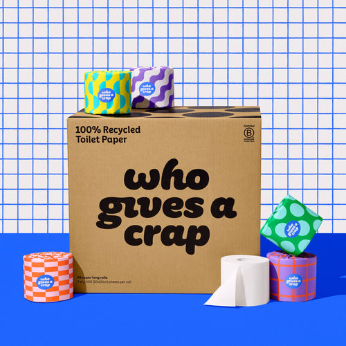 100% Recycled Toilet Paper - Single Roll