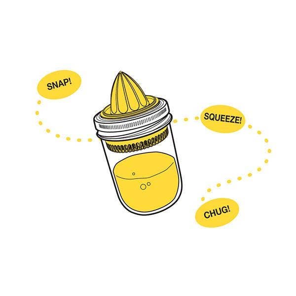Recycled Plastic Citrus Juicer Lid - Wide Mouth