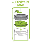 Plastic Drink Lid - Jar Accessory