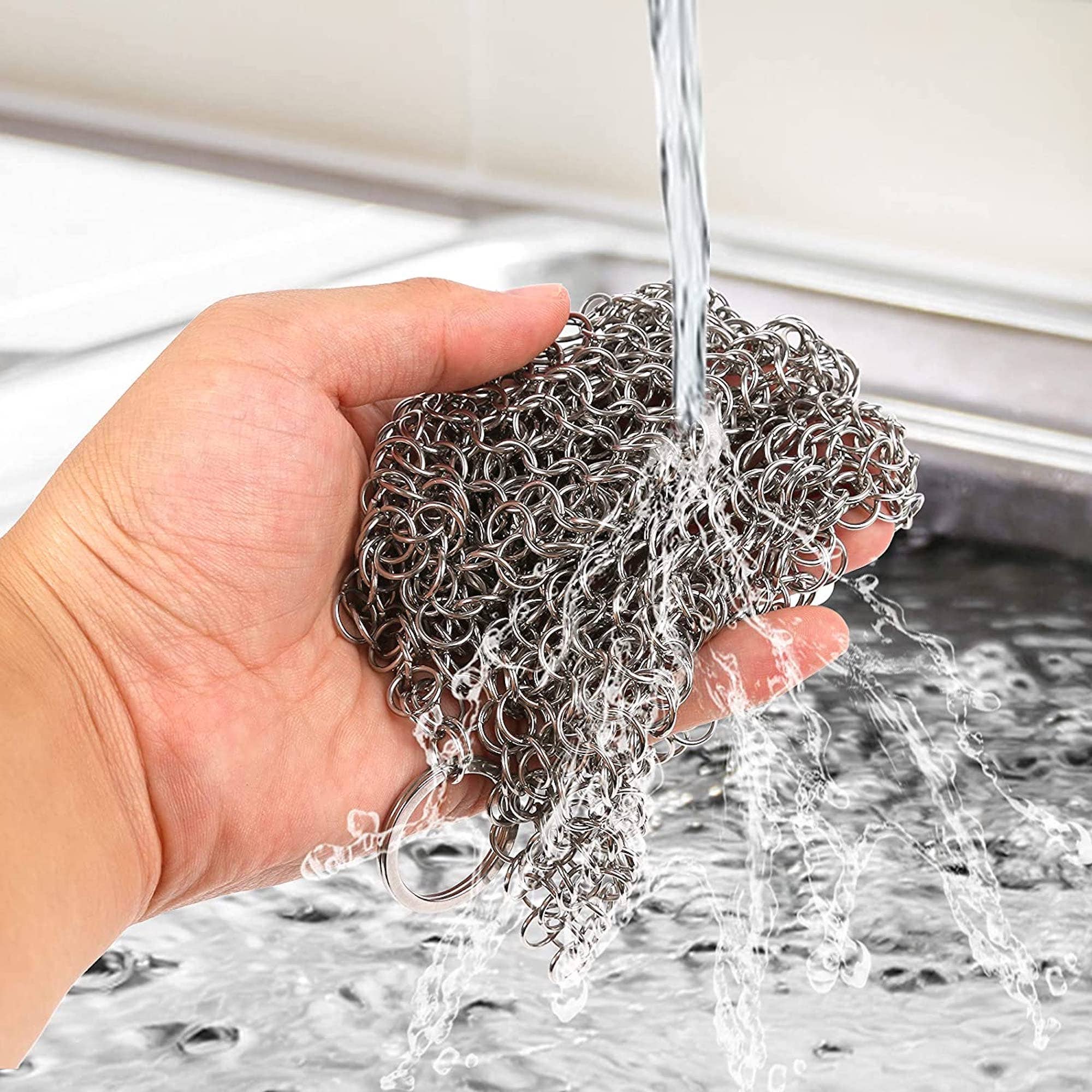 Chain Mail Cast Iron Scrubber
