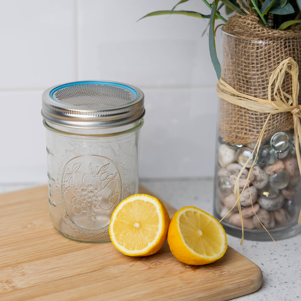 Steel Citrus Zester + Grater Lids