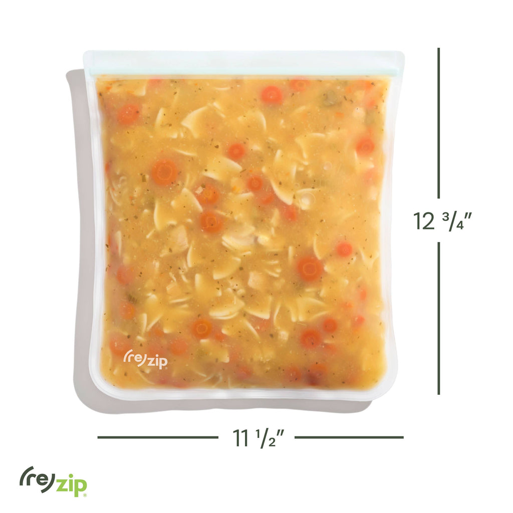 Reusable Flat Gallon Storage Bags - 2 Pack