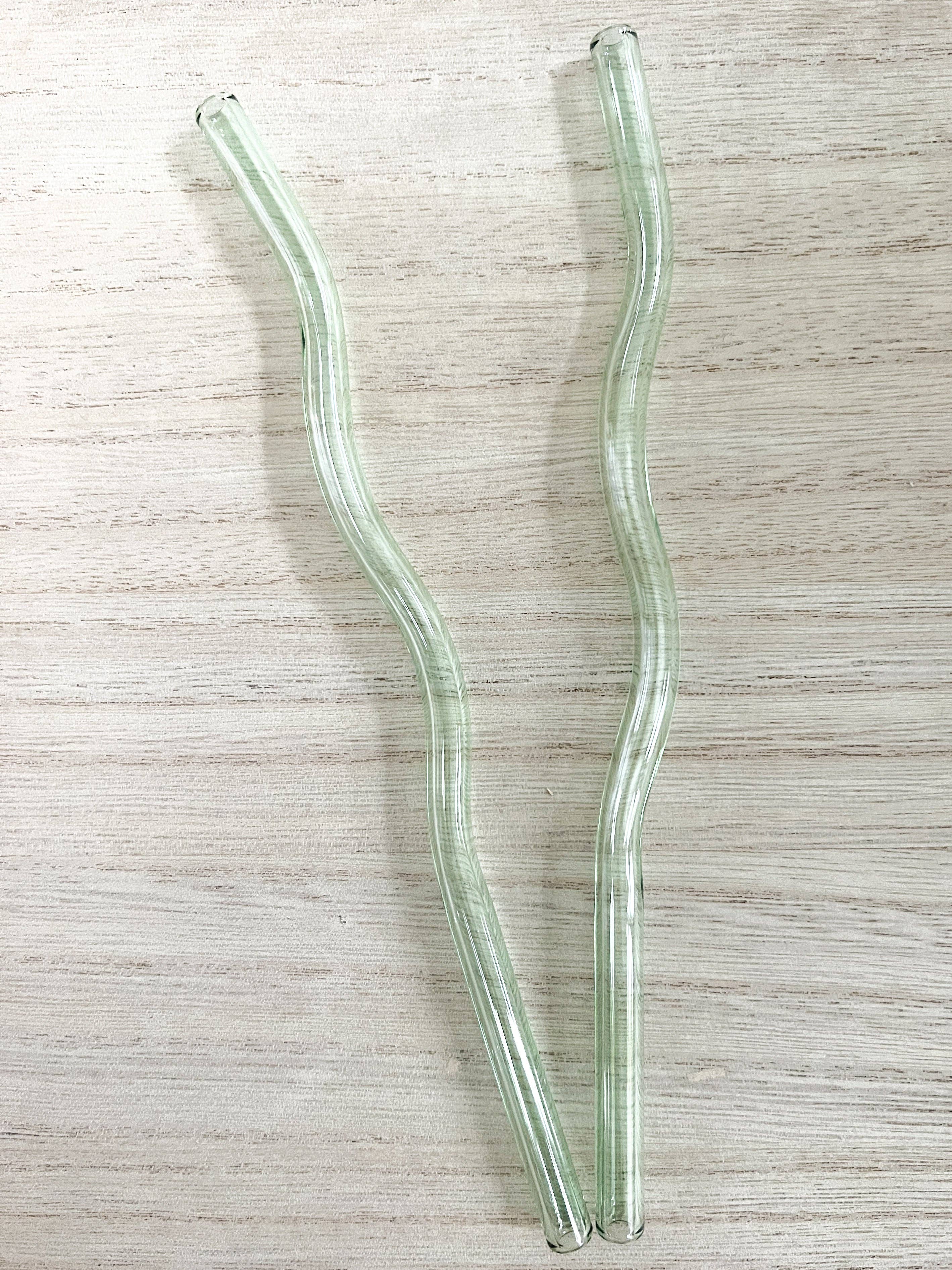 Reusable Glass Straw - Wavy