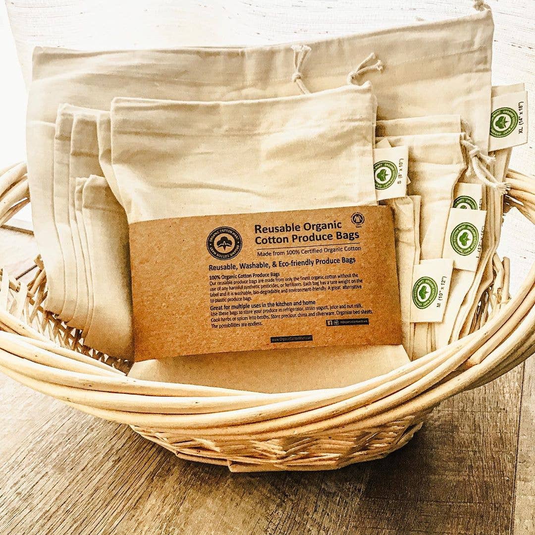 Organic Cotton Produce Bags