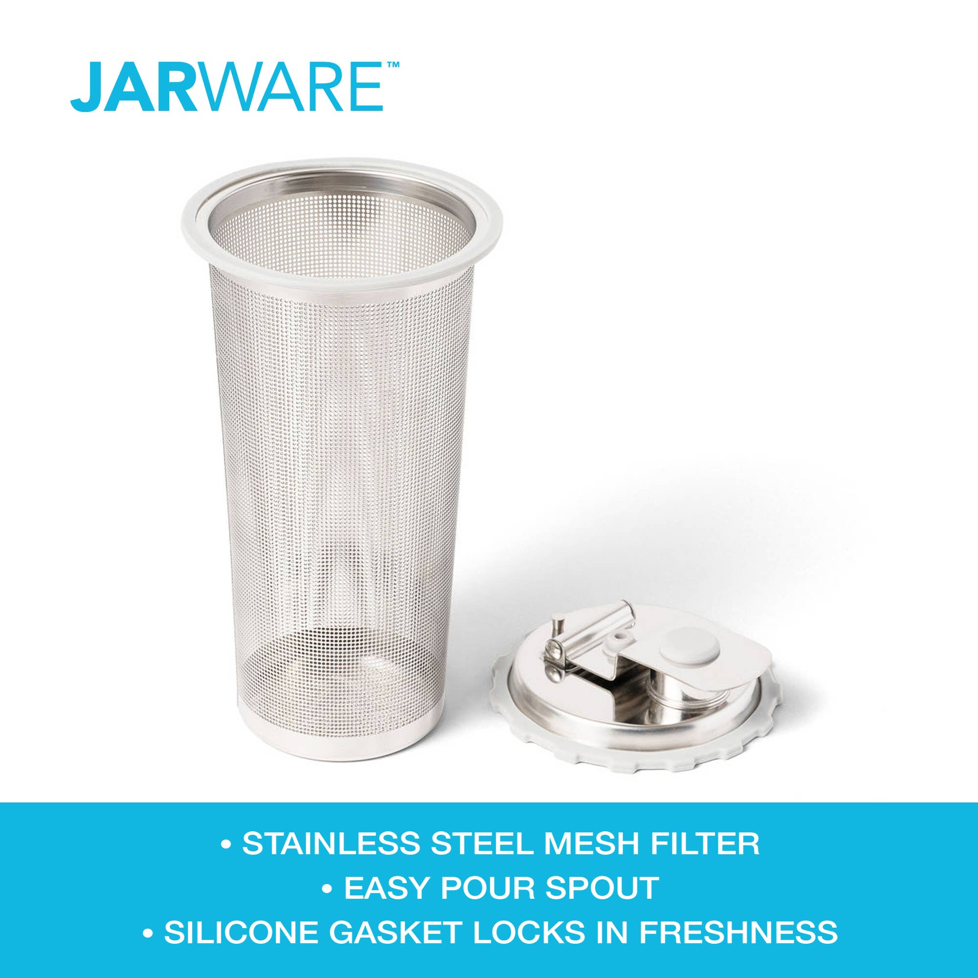 Stainless Steel Cold Brew Infuser - Wide Mouth