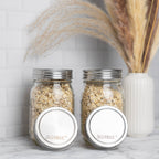 Stainless Steel Jar Lids - Set of 8