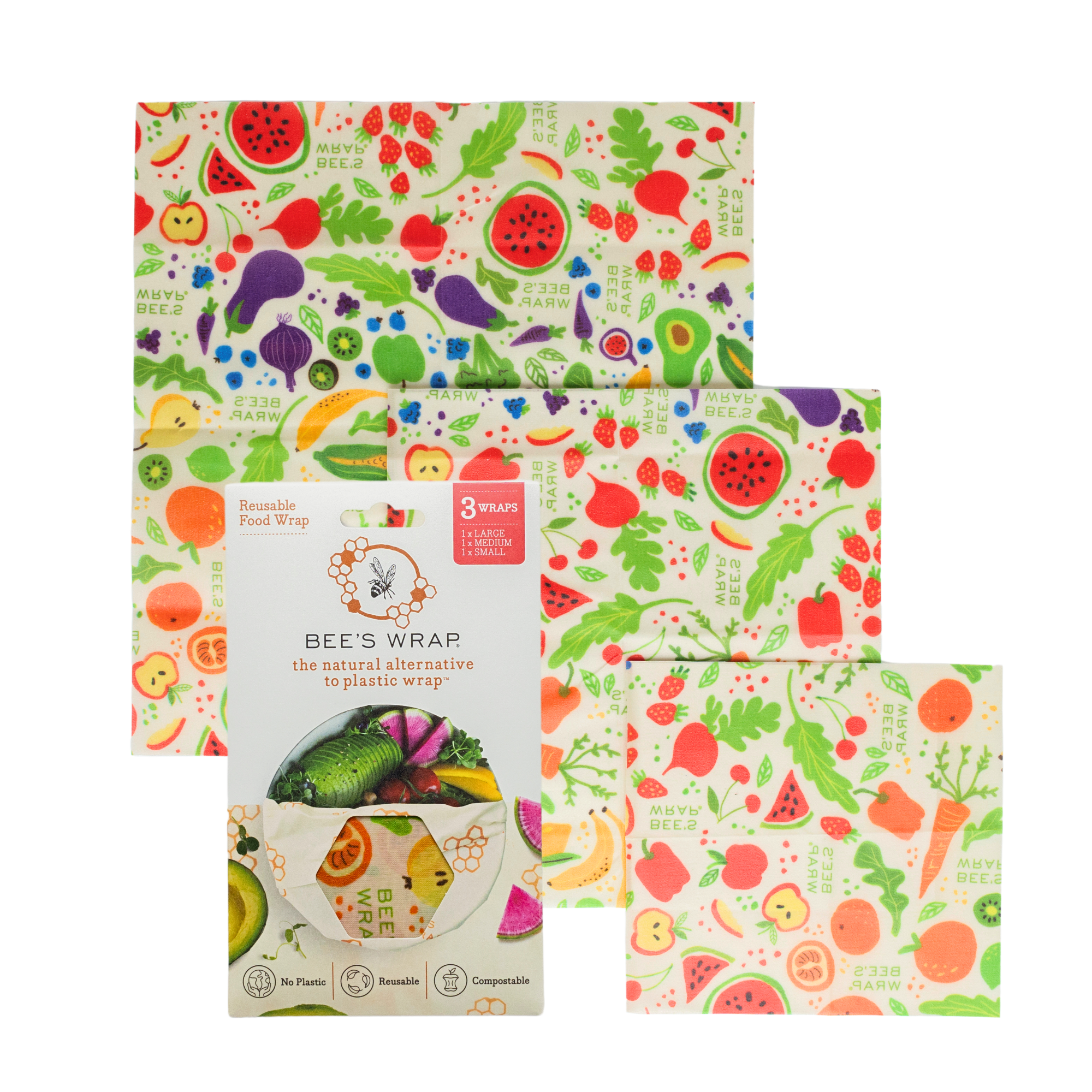 Beeswax Wrap - Assorted 3 Pack