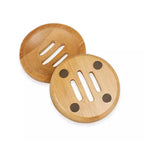 Round Wood Soap Dish