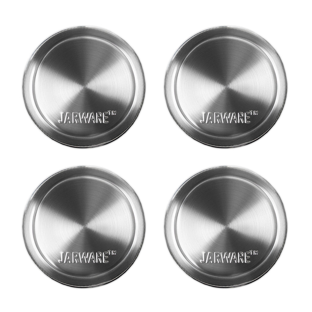 Stainless Steel Jar Lids - Set of 8