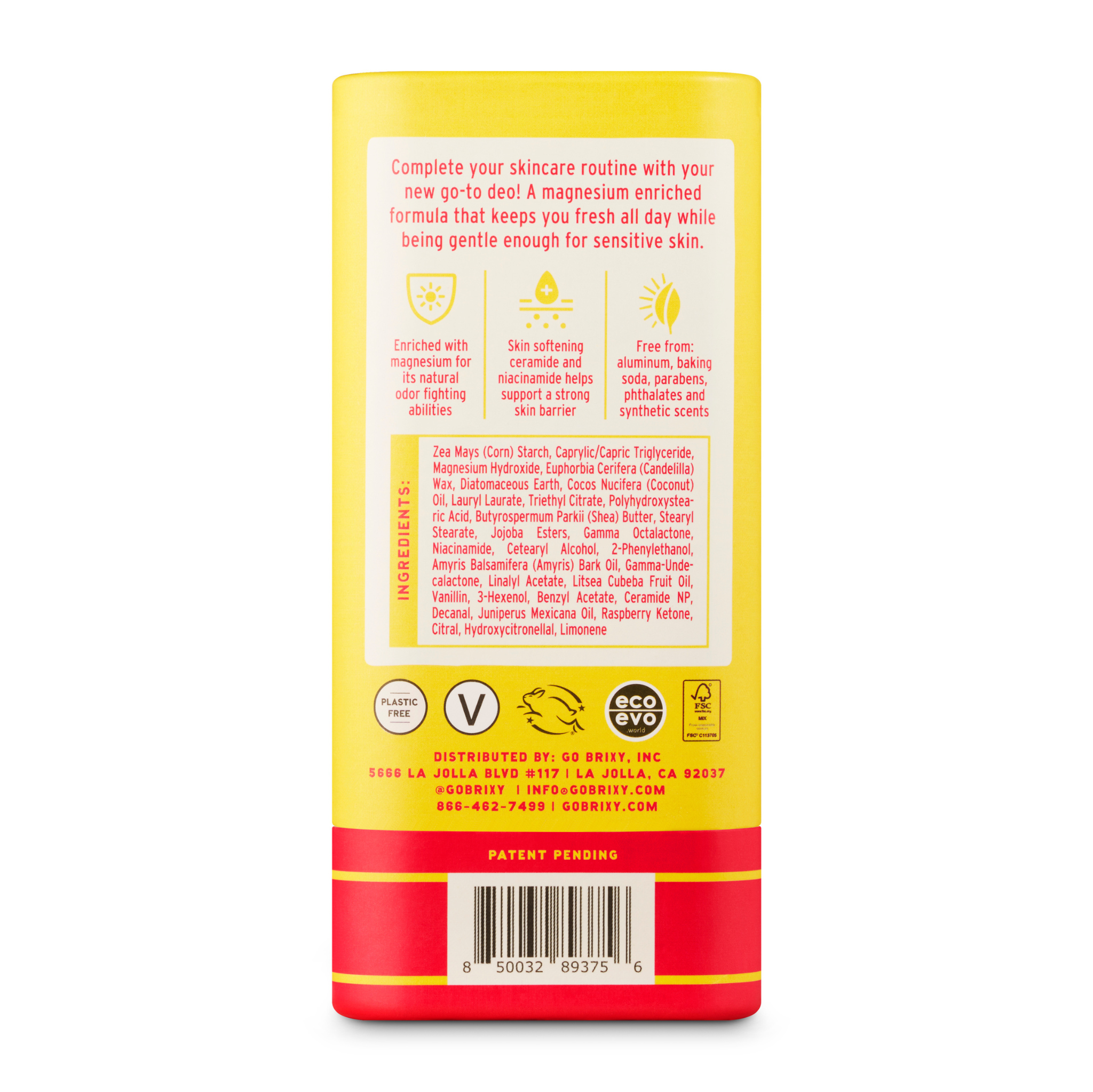 Deodorant - Magnesium Enriched