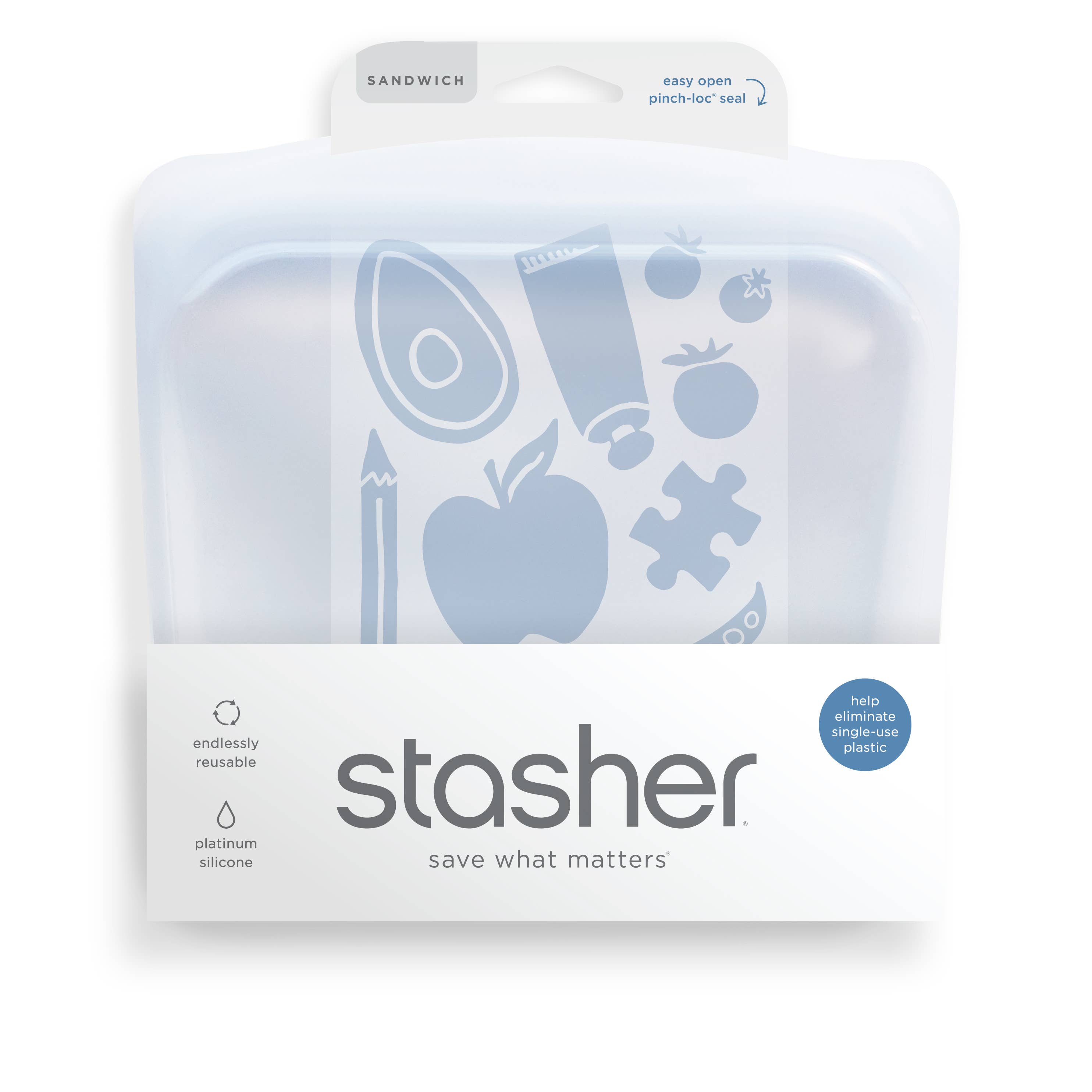 Reusable Silicone Sandwich Bag