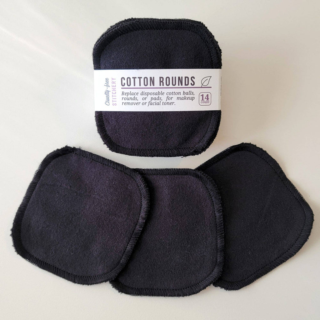 Reusable Cotton Rounds (4"x4") - Set of 14