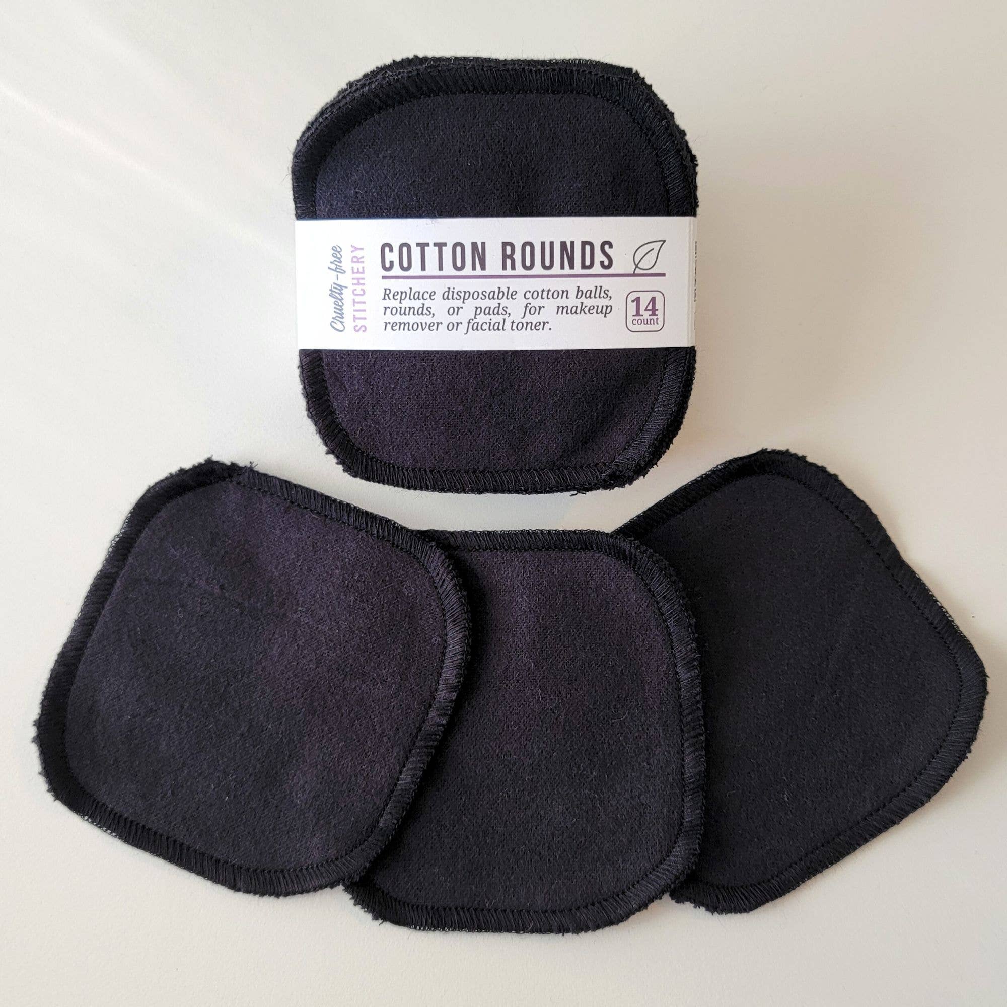 Reusable Cotton Rounds (4"x4") - Set of 14