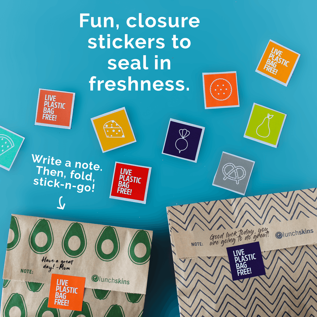 Compostable XL Sandwich Bags 50ct – Chevron Print