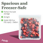 Reusable Flat Gallon Storage Bags - 2 Pack