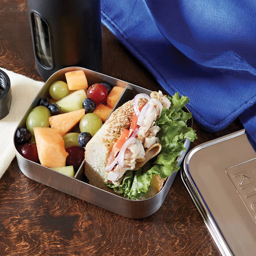 Stainless Steel Bento Box - Small 2 Compartment