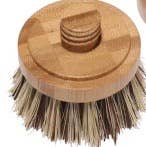 Bamboo Dish Brush - Screw Brush Head