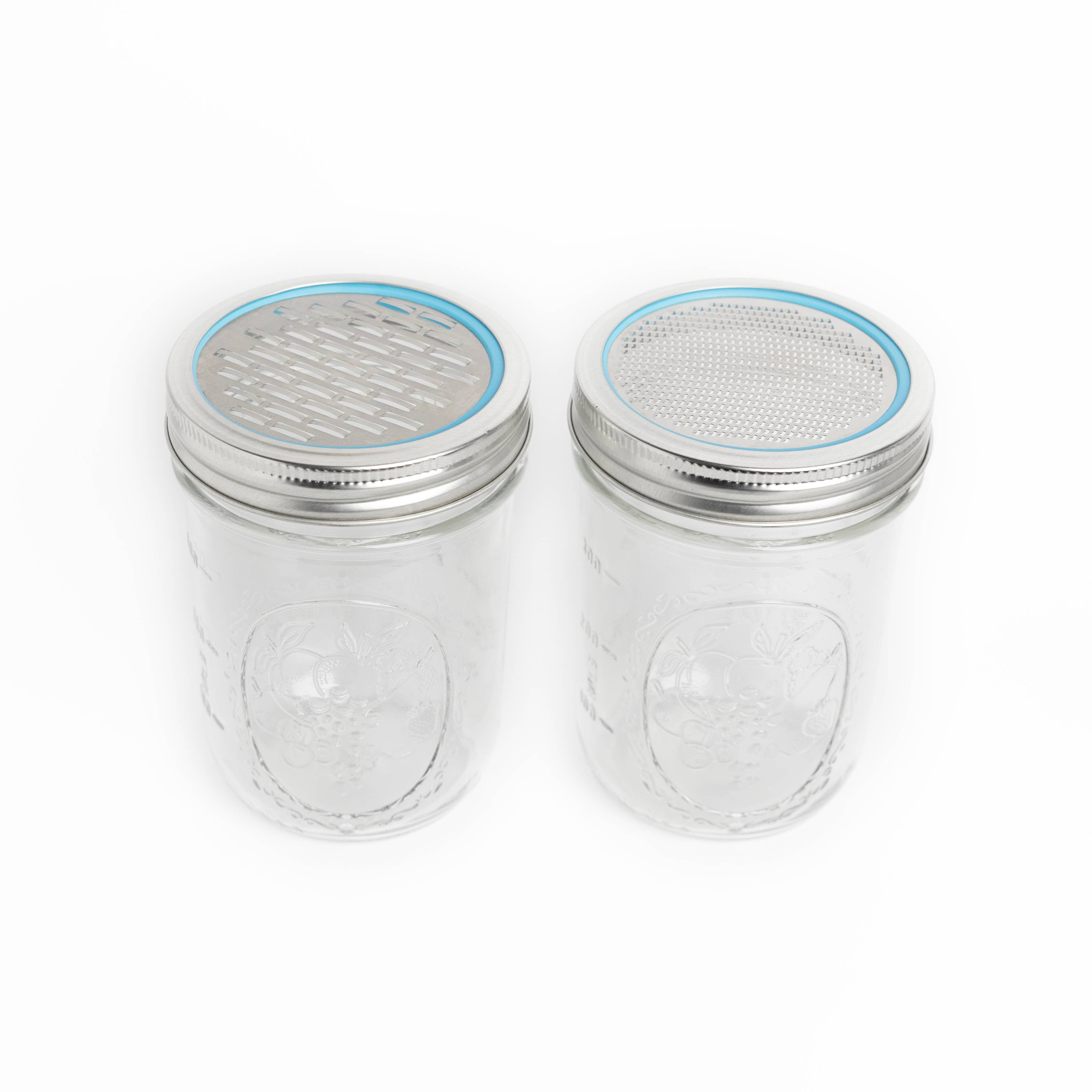Steel Citrus Zester + Grater Lids
