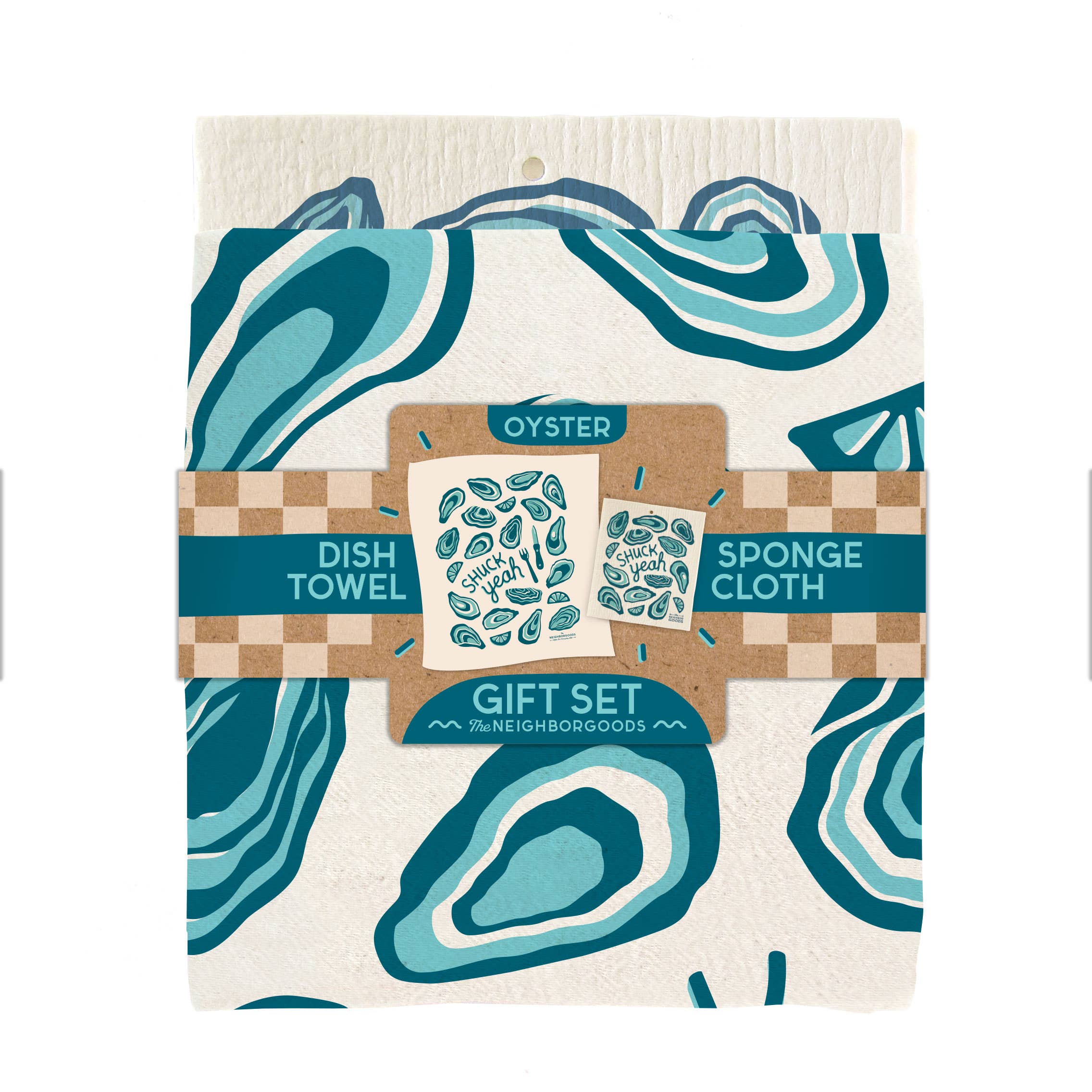 Tea Towel + Swedish Dish Cloth Set