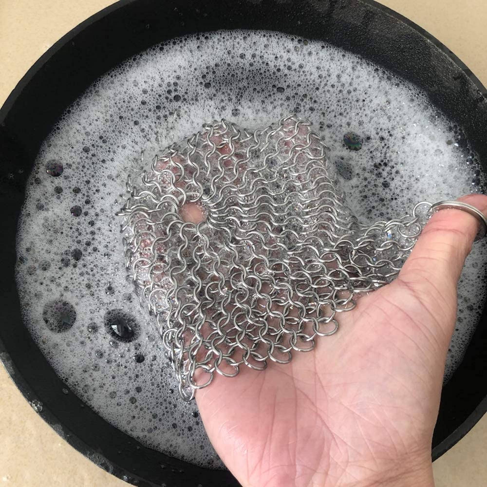Chain Mail Cast Iron Scrubber