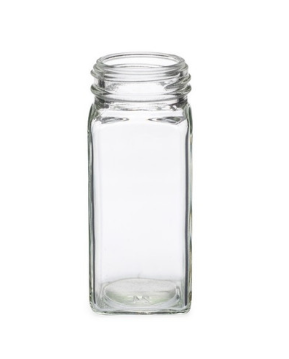 Square Jar + Sift Lid - 4 oz.