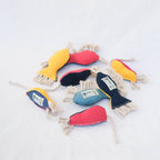 Upcycled Organic Cotton Fish Cat Toys
