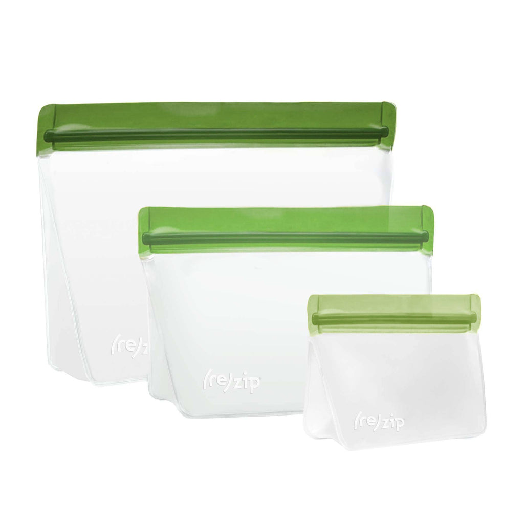 Reusable Stand-Up Storage Bags - 3 Piece Set