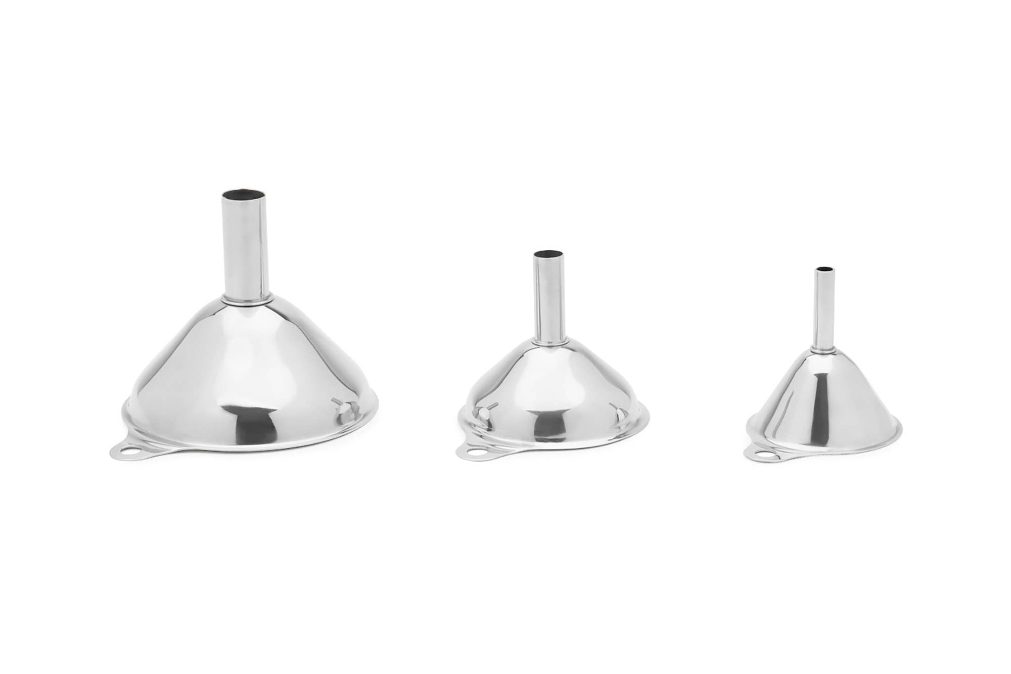 Stainless Steel Funnel - Small Set of 3