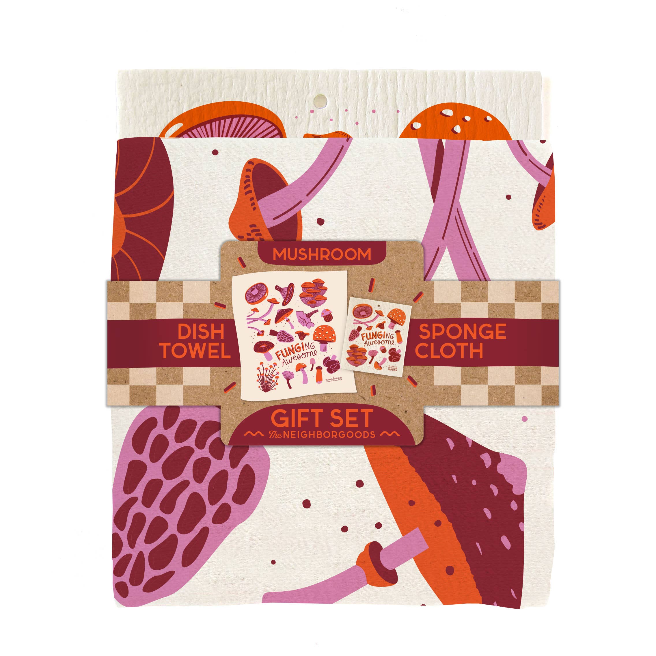 Tea Towel + Swedish Dish Cloth Set