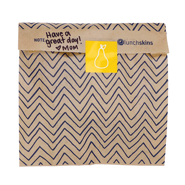 Compostable XL Sandwich Bags 50ct – Chevron Print