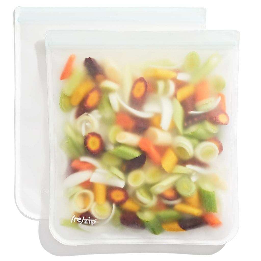 Reusable Flat Gallon Storage Bags - 2 Pack