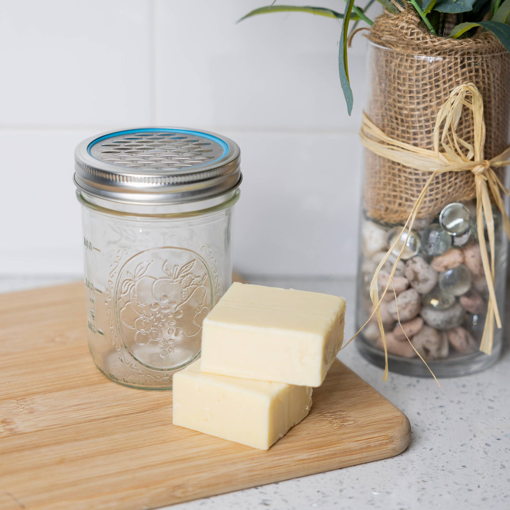 Steel Citrus Zester + Grater Lids