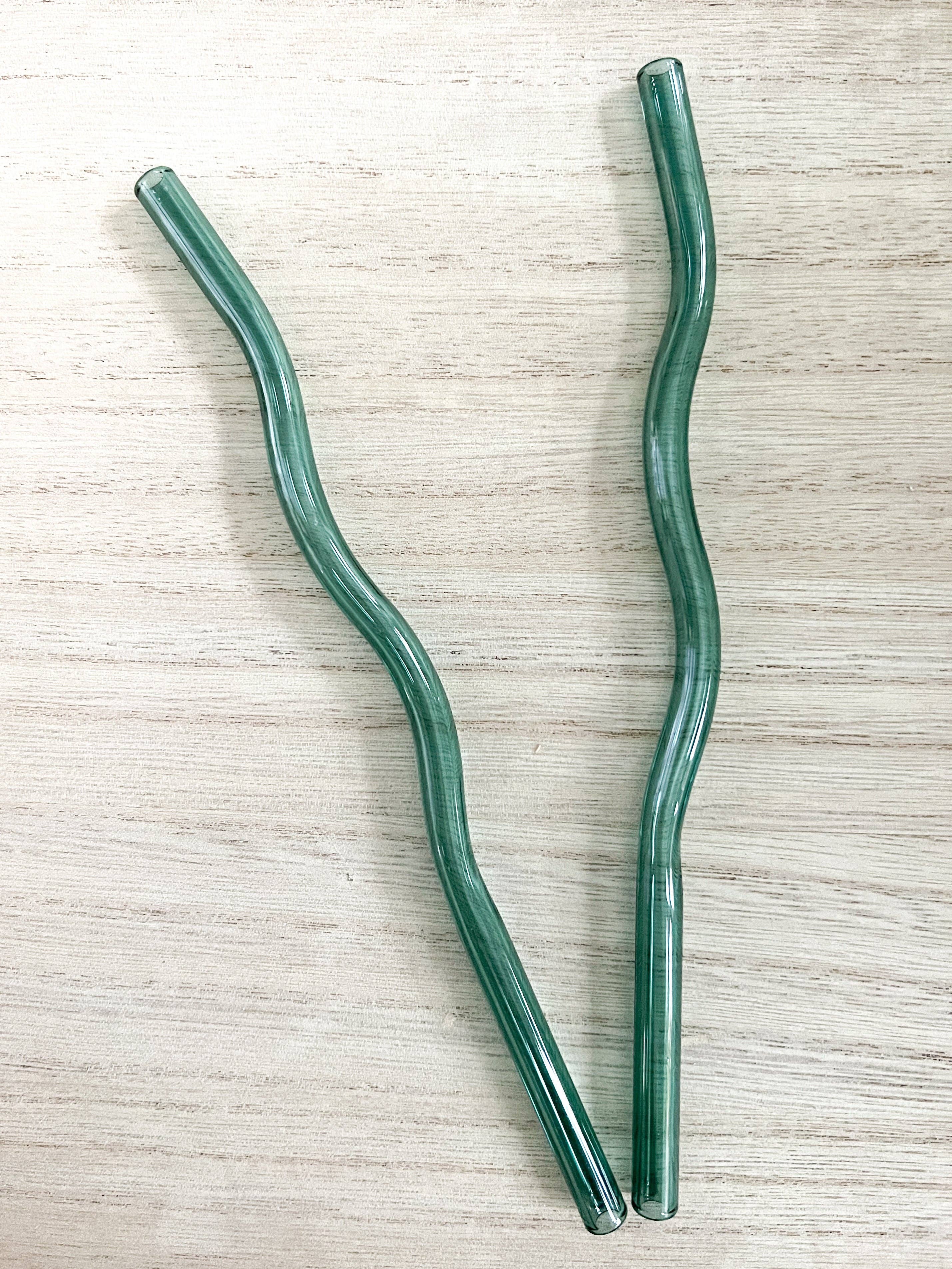 Reusable Glass Straw - Wavy