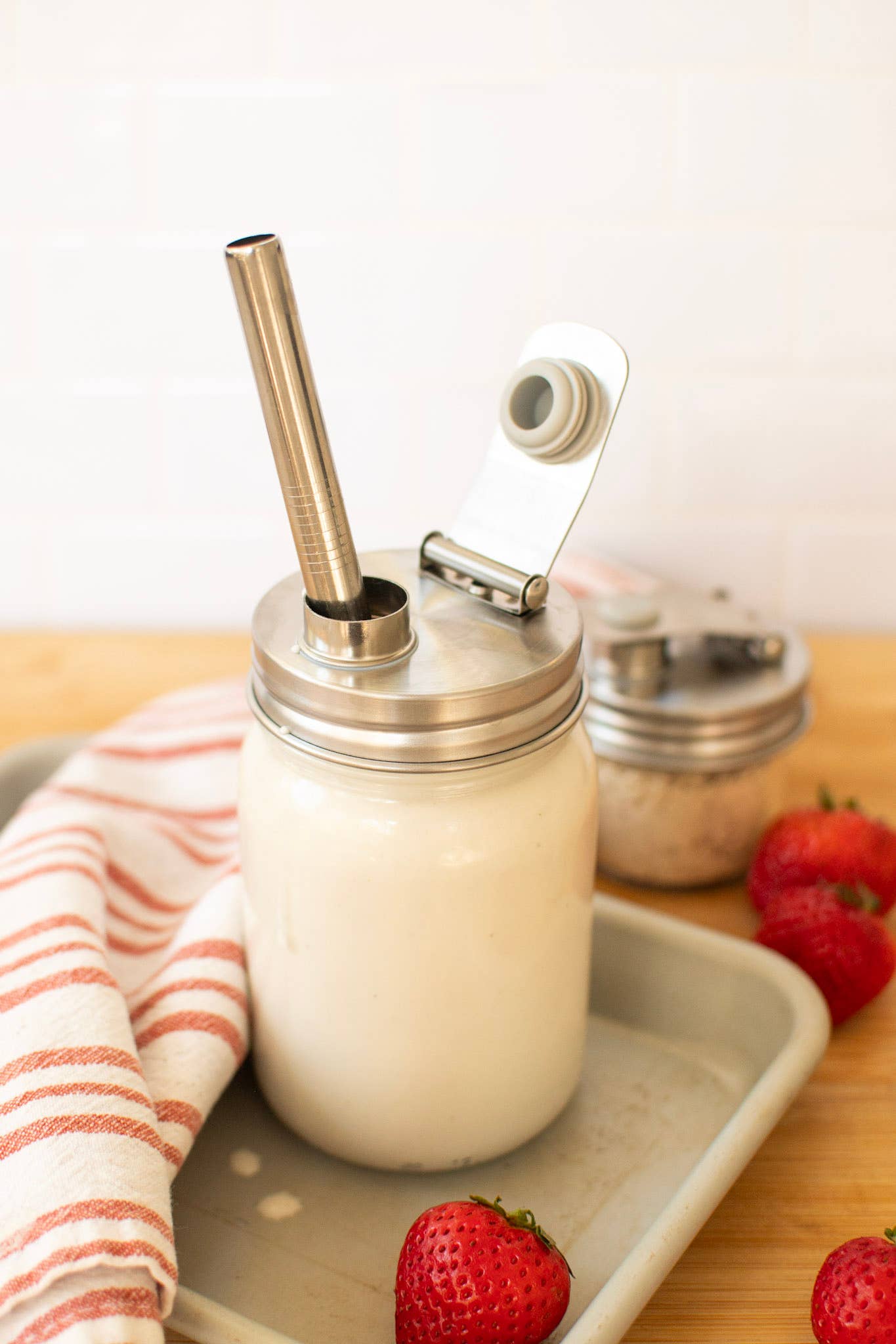 Pourable Jar Lid - Stainless Steel