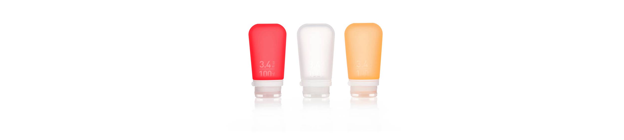 Refillable Silicone Travel Bottles - Set of 3