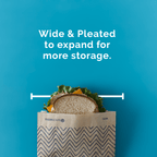 Compostable XL Sandwich Bags 50ct – Chevron Print