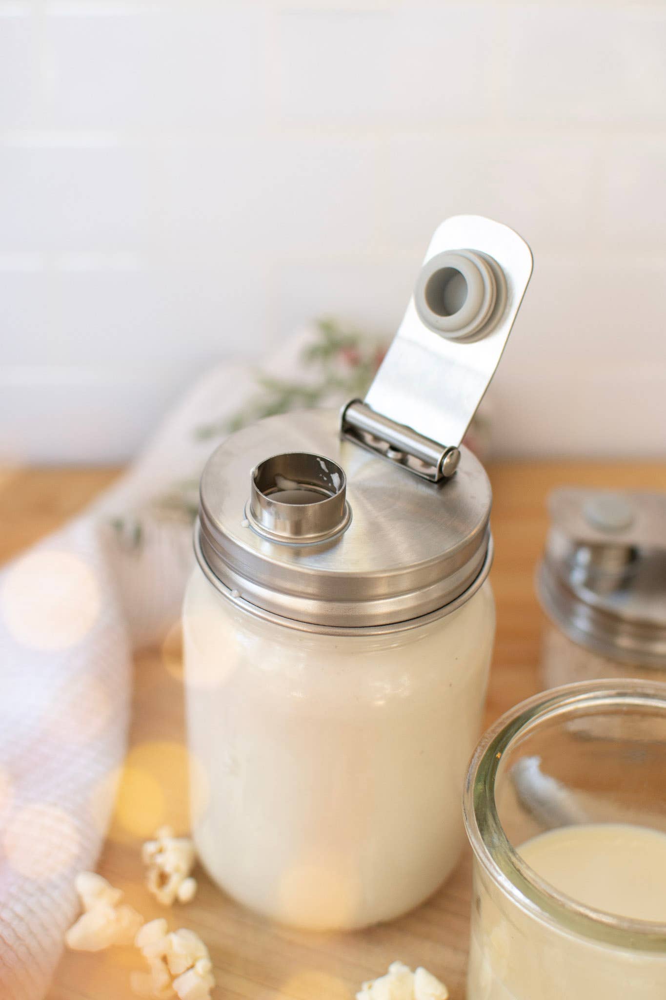 Pourable Jar Lid - Stainless Steel