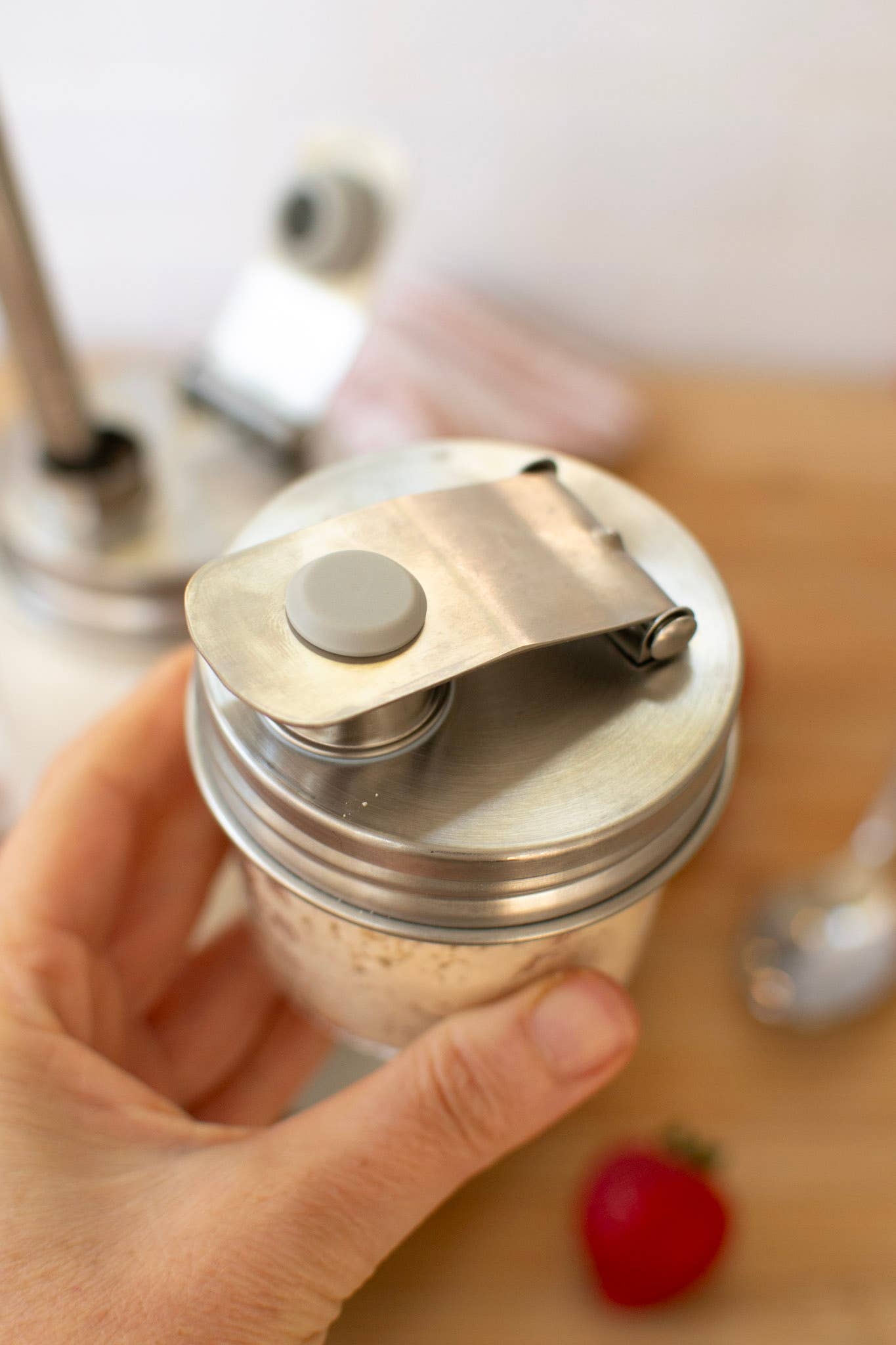 Pourable Jar Lid - Stainless Steel